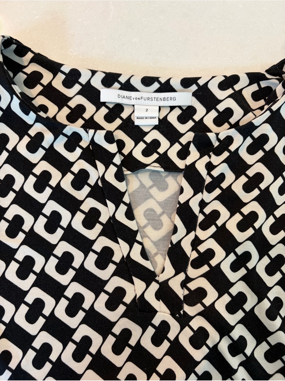 Diane von Furstenberg Reina Jersey Shift Dress SZ 2